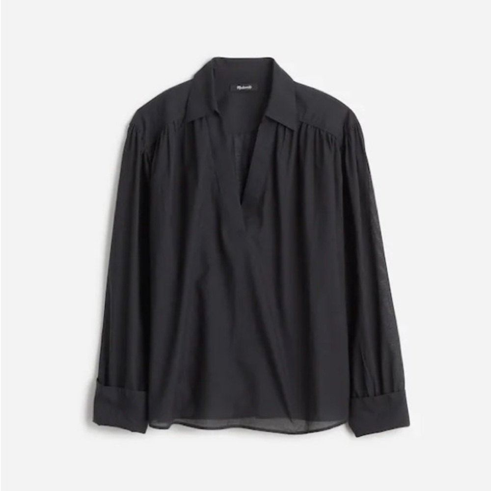 Madewell Easy Long Sleeve Popover Shirt